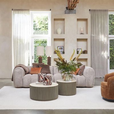 Riviera Maison Villanova soffbord 60 cm beige