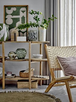 Bloomingville Longton Väggdekoration, Grön, Ull