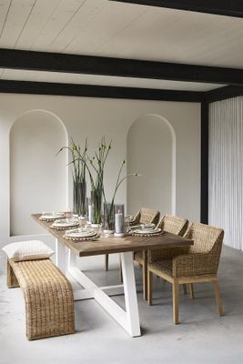 Riviera Maison Gassin matstol med armstöd natur