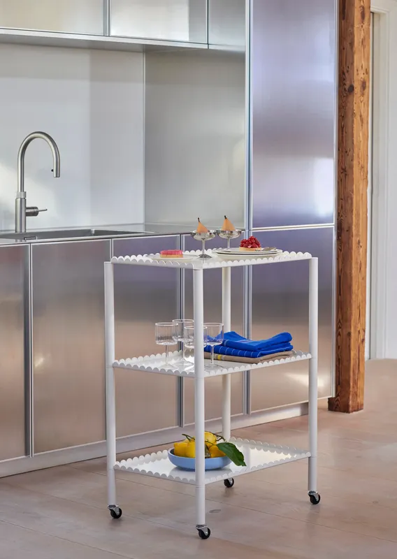 HAY Arcs Trolley High serveringsvagn Eggshell