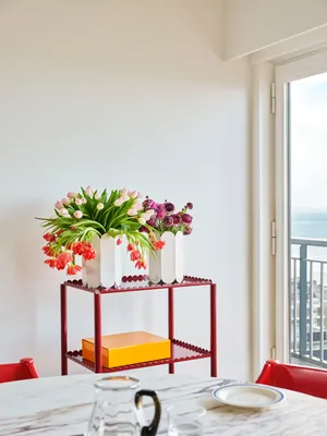 HAY Arcs Trolley High serveringsvagn Auburn red
