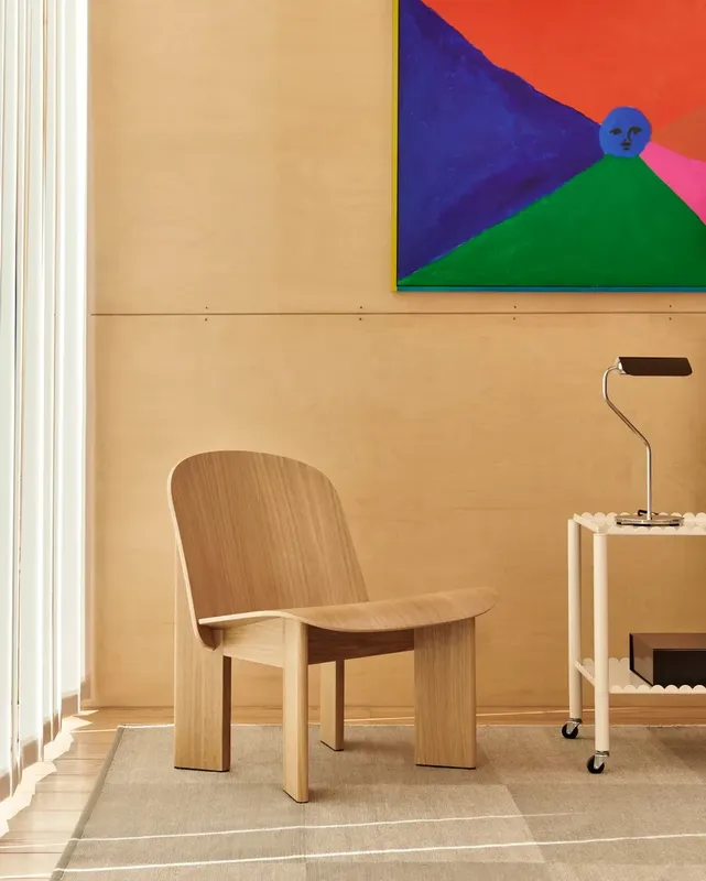 HAY Chisel 85 fåtölj Lacquered oak