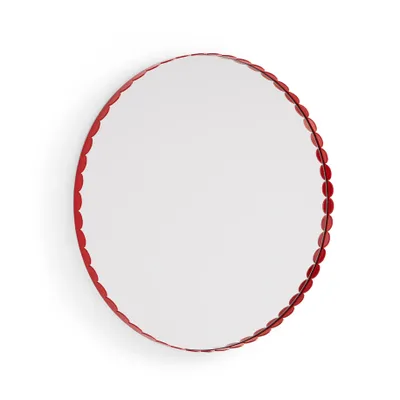 HAY Arcs Mirror spegel Red, rund