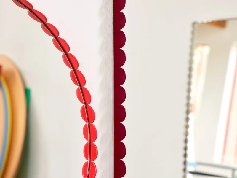 HAY Arcs Mirror spegel Red, rund