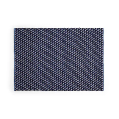 HAY Channel matta Blue/White, 140x200 cm