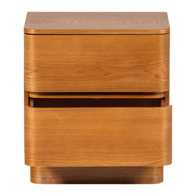 WOOOD Fejo Byrå/Nattduksbord 2 Lådor MDF Brun