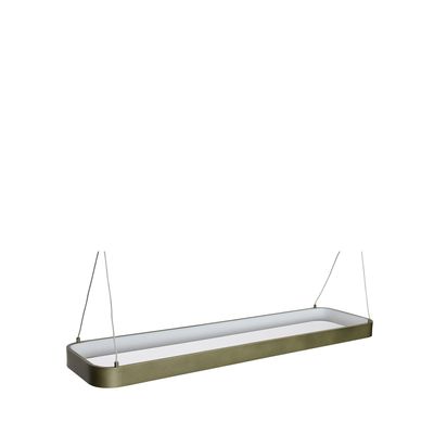 Hübsch Tube Pendant Large - Metallic Grön