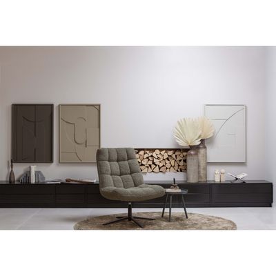 WOOOD FINCA TV-bänk 75 cm Djup Svart [FSC] Pine