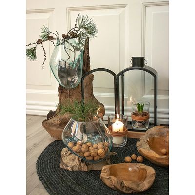 House Nordic San Marino Waterdrop – Teak och Glas