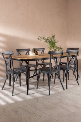 Venture Home Holmbeck Rektangulär Matgrupp