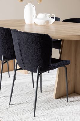 Venture Home Bootcut Matbord med Modesto Matstol