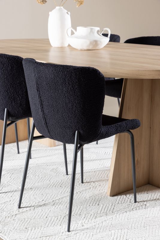 Venture Home Bootcut Matbord med Modesto Matstol