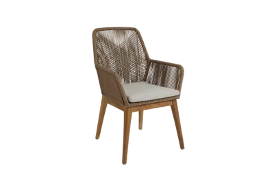 Brafab Hassel karmstol i teak och konstrotting