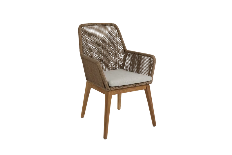 Brafab Hassel karmstol i teak och konstrotting