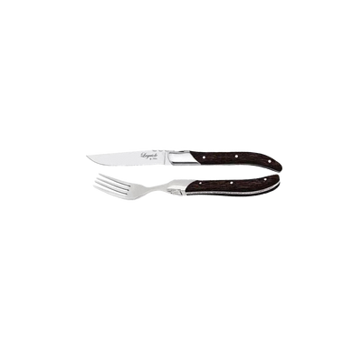 Laguiole By Hâws grillbestick 16 delar med handtag i wengéträ