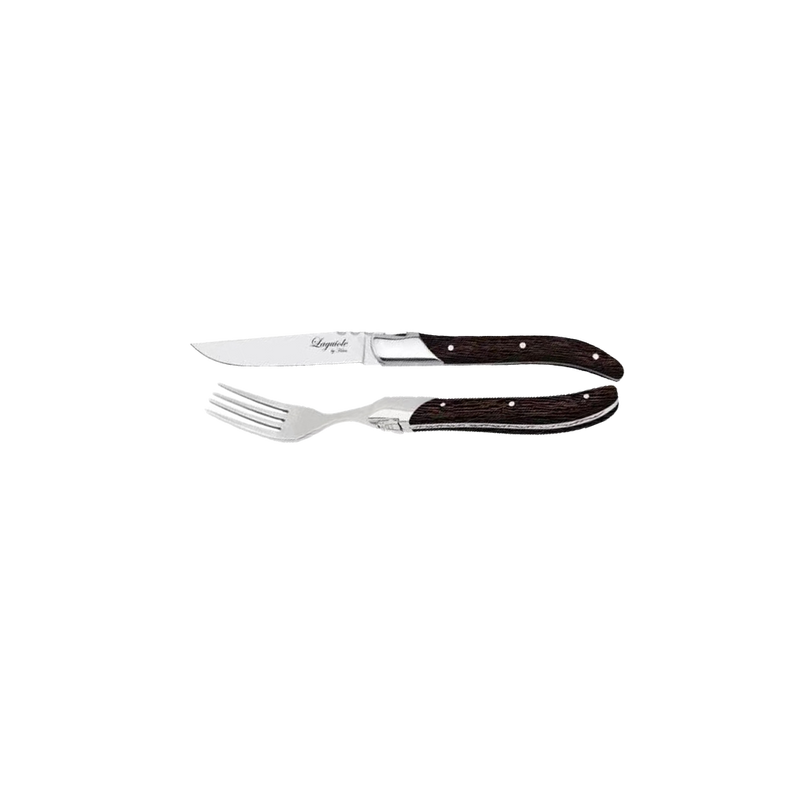 Laguiole By Hâws grillbestick 16 delar med handtag i wengéträ