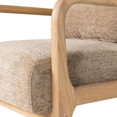 WOOOD Mark Fåtölj i Chenille Sand