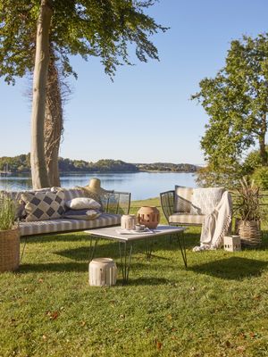 Bloomingville Mundo soffbord i grå fiberbetong