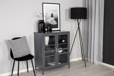 Venture Home Acero Förvaringsskåp i Stål och Glas