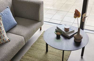 Hübsch Fjord Soffbord Svart ø80xh42cm