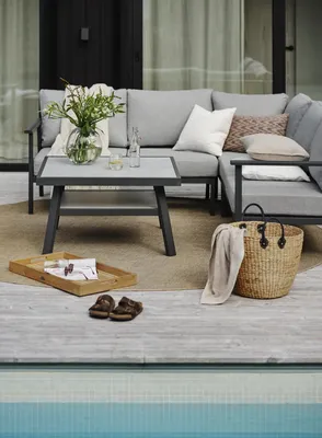 Brafab Samvaro Höger+Vänster Avslut 2-Sits Antracit