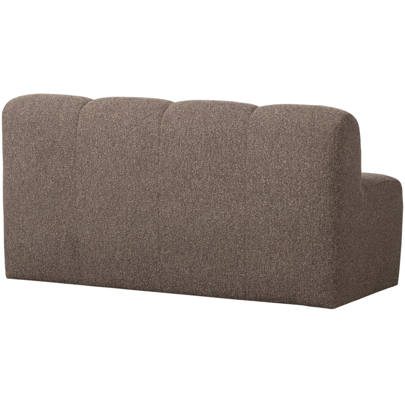 WOOOD Mojo Matbänk 164 cm med Ryggstöd i Brun Boucle