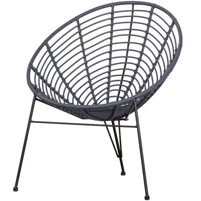 WOOOD Jane Loungestol Trädgård Inkt 2 st