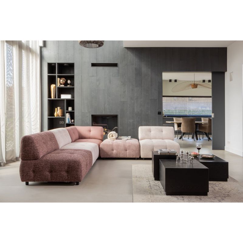 WOOOD Pim Sidobord Trä Svart - Set om 3