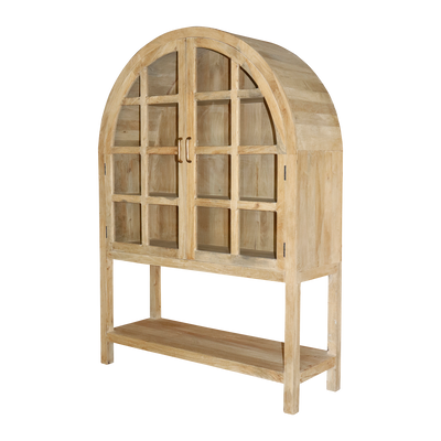 Affari of Sweden RIKO Vitrinskåp, Natur 125x45x180 cm