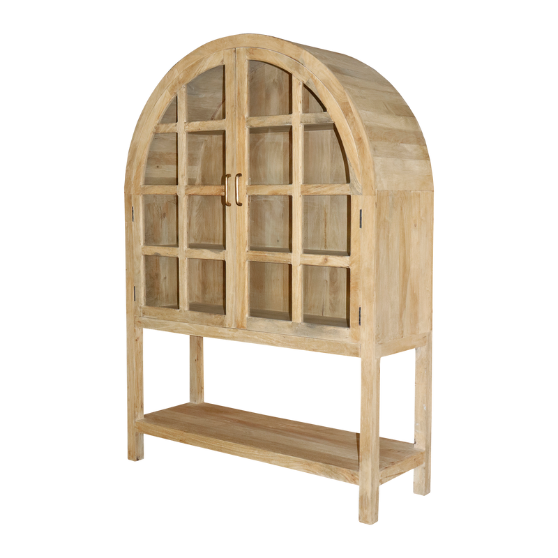 Affari of Sweden RIKO Vitrinskåp, Natur 125x45x180 cm