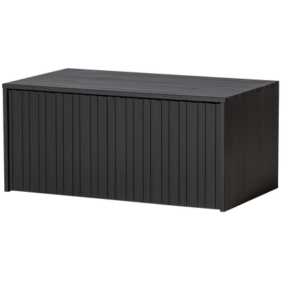 WOOOD NEW GRAVURE Bänk i Svart Furu [FSC]