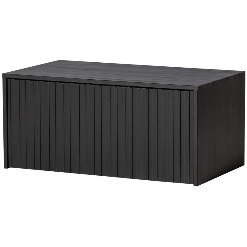 WOOOD NEW GRAVURE Bänk i Svart Furu [FSC]