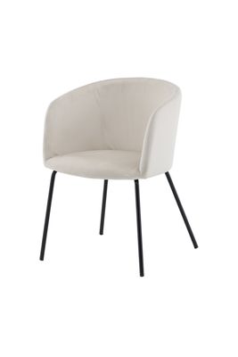 Venture Home Berit Matstol i Beige Sammet