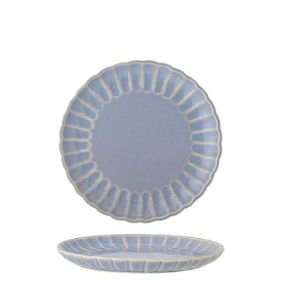 Bloomingville Latina Tallrik, Blå, Stengods 20 cm 6-pack