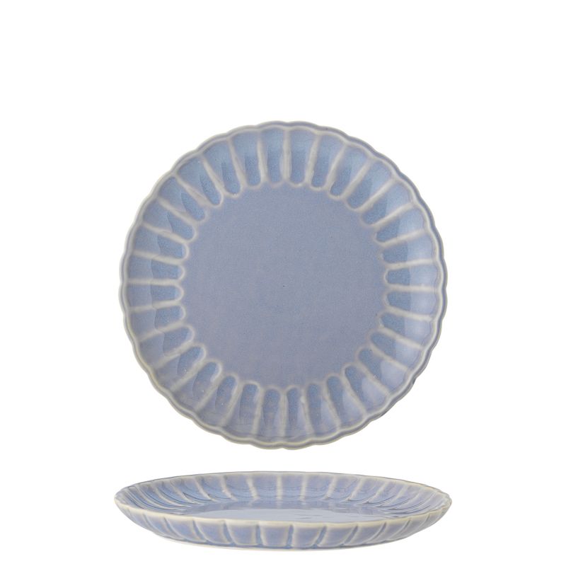 Bloomingville Latina Tallrik, Blå, Stengods 20 cm 6-pack