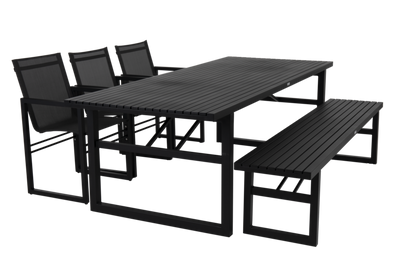 Brafab Vevi Matbord 95x230 cm Svart