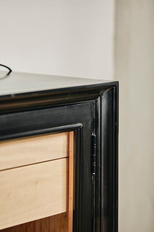 Nordal VIVA skåp, 2 dörrar low - svart