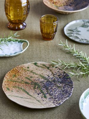 Creative Collection Larken Tallrik, Svart, Stengods - 6-pack