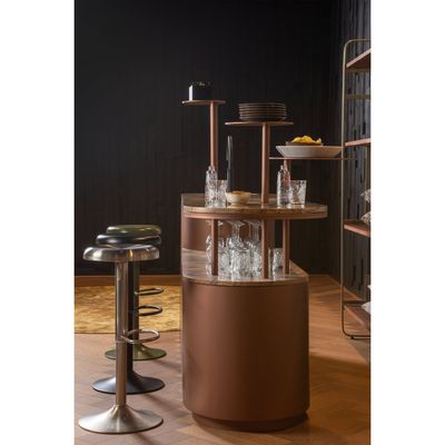 WOOOD Isaac Barstol Metall Varm Grön