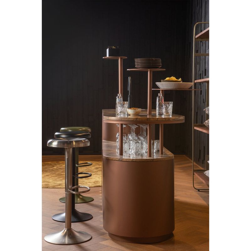 WOOOD Isaac Barstol Metall Varm Grön