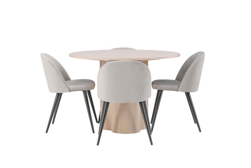 Venture Home Matgrupp Olivia med Velvet Stolar