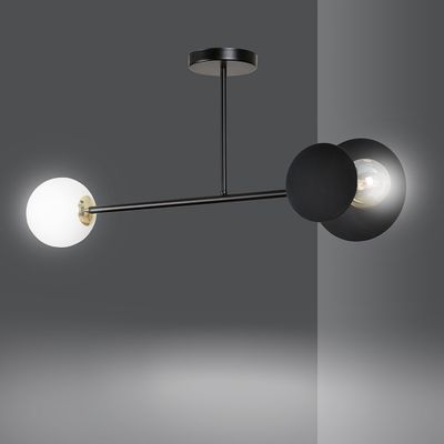 Emibig Lighting Taklampa MINERVA 2 SVART