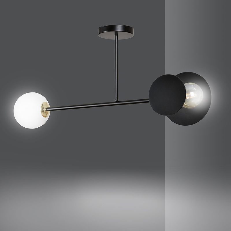 Emibig Lighting Taklampa MINERVA 2 SVART