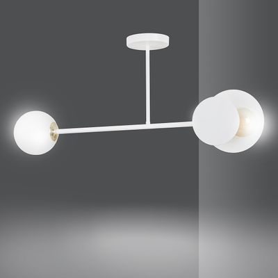Emibig Lighting Taklampa MINERVA 2 VIT