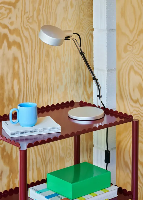 HAY Cupola Desk bordslampa, Clear anodised