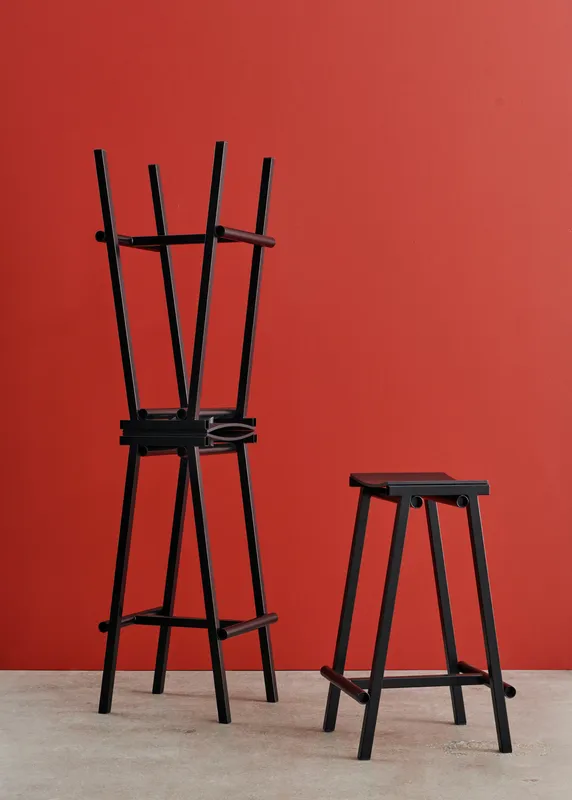 HAY Taburete 8 barstol, Black