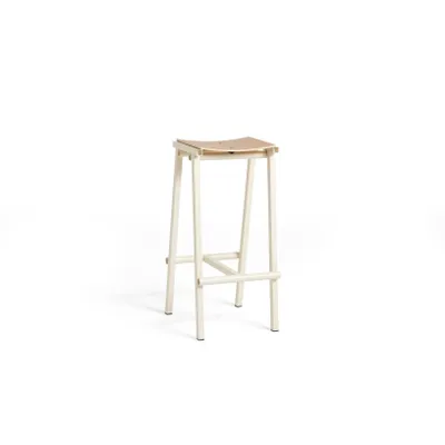 HAY Taburete 8 high barstol Eggshell, 75 cm