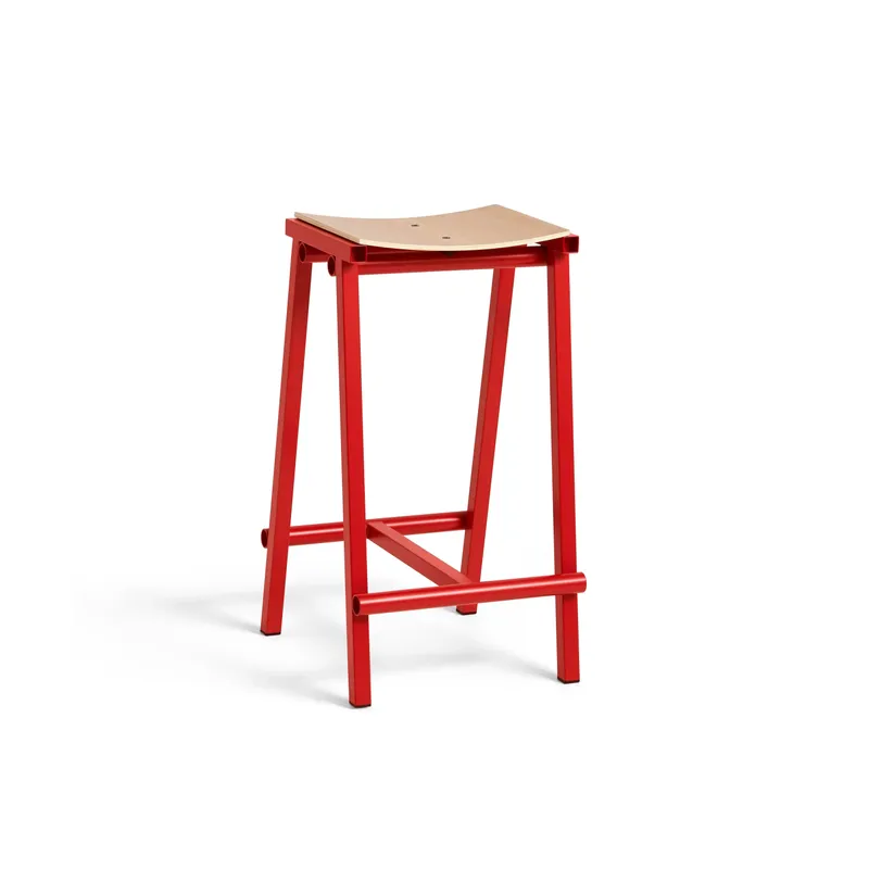 HAY Taburete 8 low barstol Signal red, 65 cm