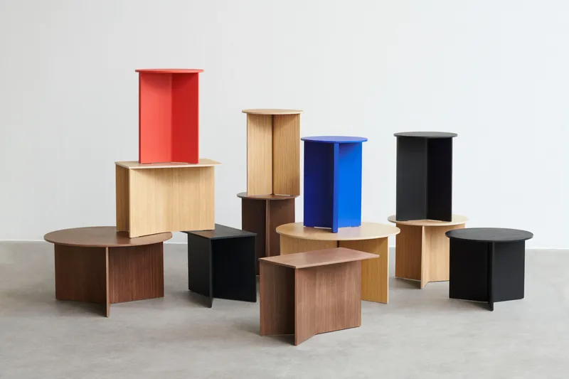 HAY Slit soffbord, Lacquered oak