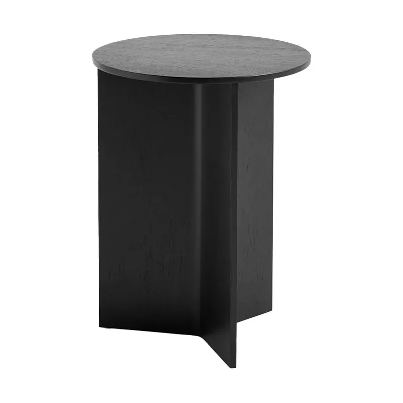 HAY Slit high sidobord, Black lacquered oak